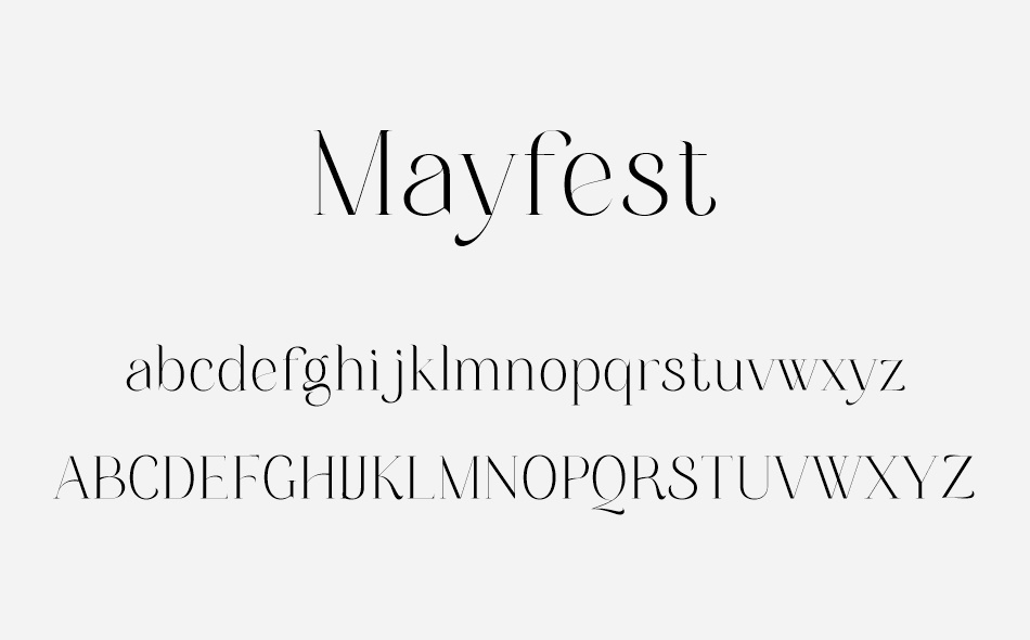 Mayfest font